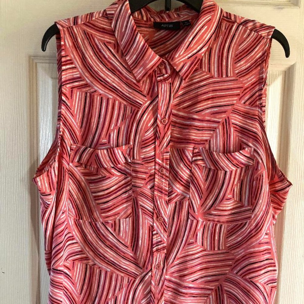 Pink Swirl Blouse
